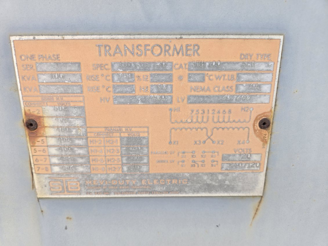 Cutler Hammer Mounted Transformer Dry Type - Image 6